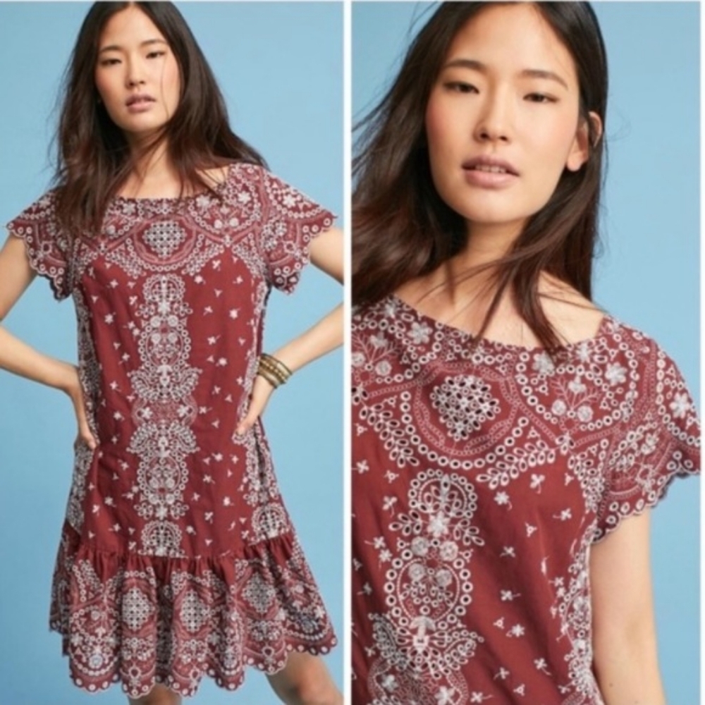 Feather Bone Eyelet Dress